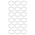 thumbnail image 1 of 18X Circular Stainless Steel Porous Tart Ring Bottom Tower Pie Cake Mould Baking Tools, 8cm, 1 of 7