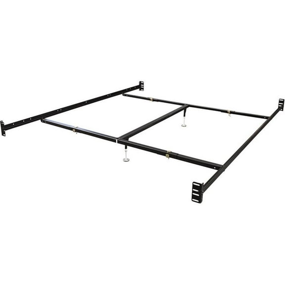 Pemberly Row Bolt On Bed Rails California King with Center Support and 2-Glides