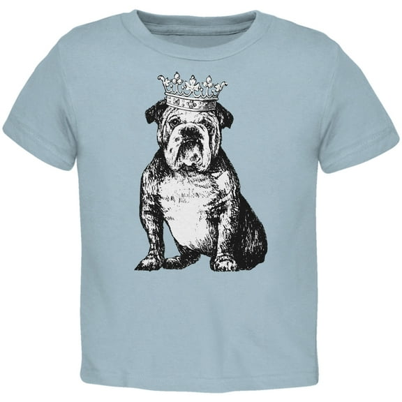 Bulldog Crown Light Blue Toddler T-Shirt - 3T