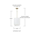 thumbnail image 3 of Capital Lighting 353011 Weller 12" Wide Pendant - Black, 3 of 7