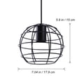 thumbnail image 4 of HONMEET Ceiling Light Lantern Pendant Iron Black Lighting 1Pack For Home, 4 of 7