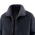 thumbnail image 4 of Jerdar Men's Cotton Sherpa Collar Washed Jacket, Loose Fit Thickened Winter Coat with Multi‑Pockets, Casual Outdoor Outerwear Winter Jackets, 4 of 5