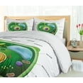 thumbnail image 5 of Ambesonne Science Duvet Cover Sets, Cell Biology Plant, 2-Queen, Green Pale Blue, 5 of 6