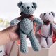 thumbnail image 2 of Oso de peluche suave de 16cm, muñeco colgante bonito, regalo de cumpleaños, decoración de fiesta de boda, 2 of 3