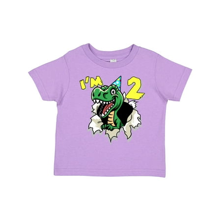 

Inktastic I m 2 Dinosaur Gift Toddler Boy or Toddler Girl T-Shirt