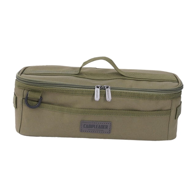 Bolsa de herramientas para acampar, bolsa para herramientas de plomería, bolso multiusos, bolsillo interior de malla. Verde