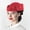 Red, variant on Spring Hats For Women Women'S Church Flower Applique Pillbox Hat Elegant Fascinator Tea Cap Soft Polyester Red M