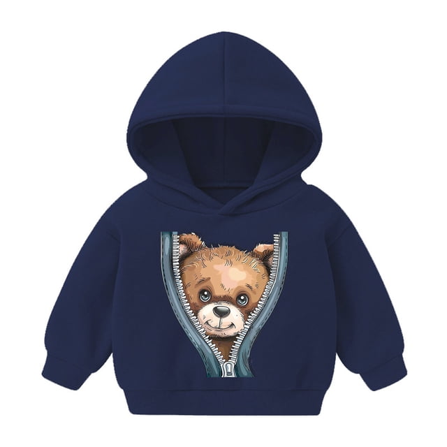 Sudadera con capucha para bebé, niño y niña, sudadera informal con estampado para bebé, regalo para niña, blusa