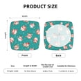 thumbnail image 6 of Lsque Funny Christmas Deer Printed Square Couch Cushion Covers, Floral Sofa Cushion Covers Replacement, Stretch Couch Covers for Couch-16.9in, 6 of 9