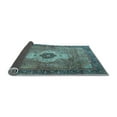 thumbnail image 2 of Ahgly Company Indoor Rectangle Medallion Light Blue Traditional Area Rugs, 3' x 5', 2 of 4