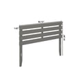 thumbnail image 4 of AFI Oxford Solid Wood Queen Size Modern Headboard with USB Charger in Gray, 4 of 6