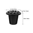 thumbnail image 4 of HEALEEP 4pcs Flower Containers for Cemetery Black Plastic Holds Flowers Stylish Design, 4 of 8