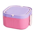 thumbnail image 2 of Plastic Lunch Box Suitable For Microwave Oven Food Grade Square Fresh Keeping Box With Lid For Meal Prep, 2 of 5