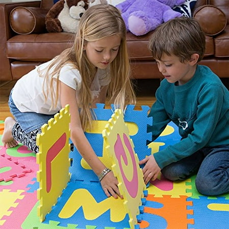 Mota Alphabet Abc Mat A Eva Foam Anti Slip Foam Jigsaw Puzzle Floor Play Mat A 26 Tiles Walmart Canada