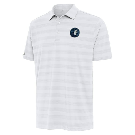 Men's Antigua White Minnesota Timberwolves Tunnel Polo