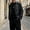 B_ Black, variant on Men's Spread Collar Seam Detail Side Zip Pocket Full Zip Long Sleeve Casual Jacket for Coffee Runs Urban Commutes Gray M