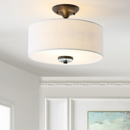 

Marc 15 Metal/Crystal LED Semi-Flush Mount Oil Rubbed Bronze/White