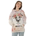 thumbnail image 4 of Happy Mother's Day Whippet with Flower Crown and Greeting Card All Over Print 3D Hoodie Unisex Merch Hoodies Dog Lover - 13004, 4 of 6