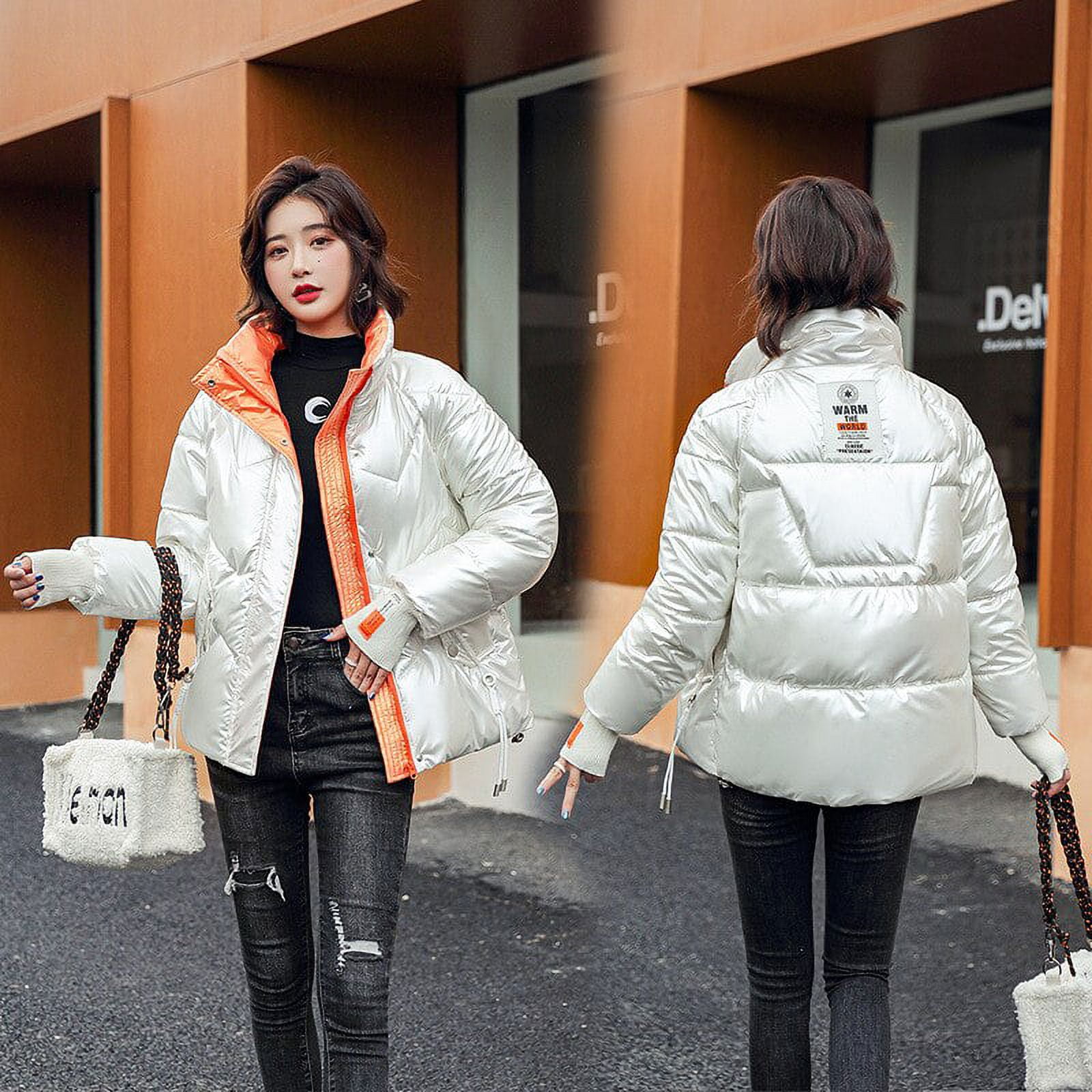 DanceeMangoo Winter Coat Women New Korean Fashion Parkas Casual