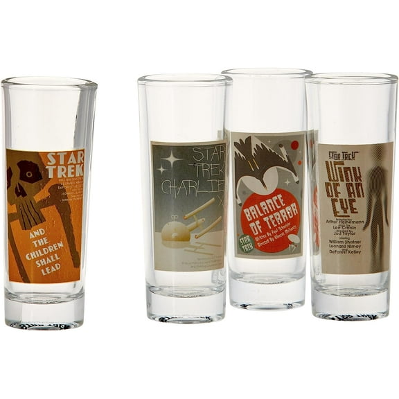 Star Trek: The Original Series Fine Art Shot Glasses Set #2: Set of 4