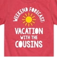 thumbnail image 3 of Instant Message - Weekend Forecast Vacation Cousins White Ink - Toddler And Youth Short Sleeve Graphic T-Shirt, 3 of 6
