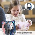 thumbnail image 3 of Glow Headset Wireless Earstud Gaming Supplies Fine Workmanship Workmanship Compact Size Multicolored Cute Looking Sweet Gift Noise Reduction blue, 3 of 8