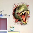thumbnail image 3 of 3D Dinosaur Pattern Wall Sticker Poster Wallpaper Decor Decal for Room Door Glass Window, 3 of 6