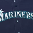 thumbnail image 4 of Men's Mitchell & Ness Ichiro Suzuki Navy Seattle Mariners Cooperstown Collection Batting Practice Jersey, 4 of 7
