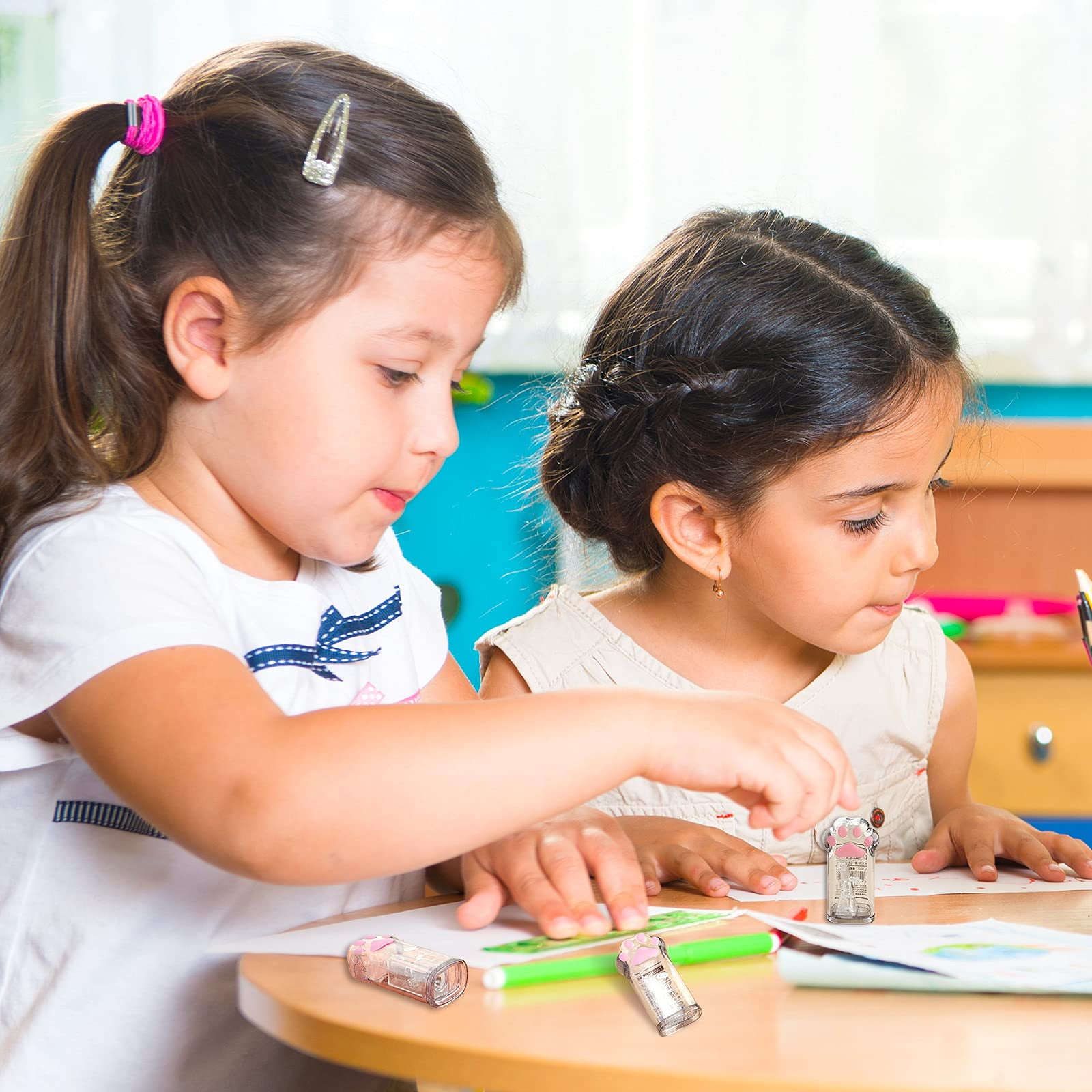 Taille-crayon Kawaii Patte De Chat Rose Fournitures Scolaires Et De Bureau Prix étudiant