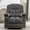 Gray, variant on Manual Rocker Recliner with Massage and Heat, 360° Swivel Rocker Recliner Chair for Living Room, 22.8in Oversized Rocking Recliners for Adults with Cup Holder, Side Pocket, Blue