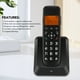 thumbnail image 3 of Teléfono Inalámbrico para el Hogar, Tecnología Eco, Botones Grandes y Pantalla Retroiluminada Amarilla, Altavoz Dúple soleta, para Personas Mayores con Discapacidad Auditiva, 3 of 7