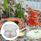 thumbnail image 5 of Plato de acero inoxidable para mariscos, aperitivos y comida para restaurante (plateado), 5 of 7