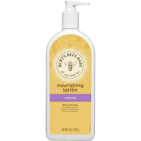 Burt's Bees Baby Nourishing Lotion with Lavender, Calming, Pediatrician Tested, 12 Ounces