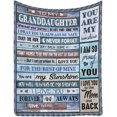 thumbnail image 1 of LHSHID Personalized Name Blanket Custom Love Letter to My Granddaughter from Grandma & Grandpa I Love You Forever and Always Gift Throw Blanket, 1 of 5