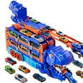 thumbnail image 3 of Pista de coches de juguete para niños pequeños: pista de carreras con 12 dados para transportar dinosaurios. Regalo para niños de 3 a 12 años., 3 of 7