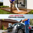 thumbnail image 4 of AMYAD 21V Cordless Pressure Washer, Portable Car Power Cleaner w/2 Batteries, 6-in-1 Nozzle, Electric Washer for Home, Floor, Outdoor, 4 of 10