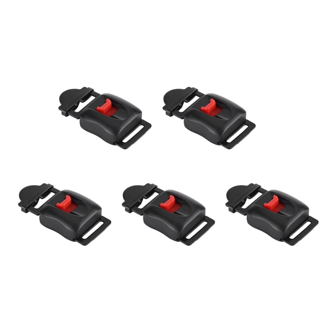 Hebilla de liberación de cascos, 5 piezas Clip para correa de barbilla de casco de motocicleta Clip para casco de velocidad Probado profesionalmente