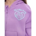 thumbnail image 2 of My Little Pony Toddler Girls' Full Zip Graphic Hoodie, Sizes 12M-5T, 2 of 7