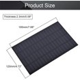 thumbnail image 2 of HUGFEGWE 18V 2.5W Polycrystalline Mini Solar Panel Module DIY for Light Toys Charger 120x194mm 1Pcs CJB91-112498, 2 of 7