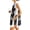 Black, variant on OIOLOYJM 2 Piece Sets for Women Casual Dress Boho Vintage Print Side Split Sleeveless Crew Neck Tank Top and Elastic Waist Shorts Comfy Lounge Vacation Travel Outfits with Pockets Wine L