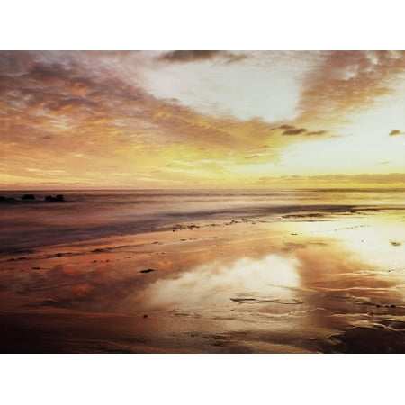 California, San Diego, Sunset over Tide Pools on the Pacific Ocean Print Wall Art By Christopher Talbot