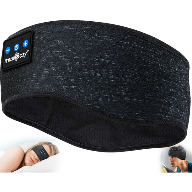 MUSICOZY Bluetooth 5.2 Sleep Headphones, Wireless Headband Headphones with HD Stereo Speakers, Sports Earphones for Sleeping, Running, Yoga, Ideal Gifts for Men, Women, Teens