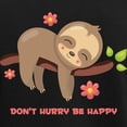 thumbnail image 3 of CafePress - Don't Hurry Sloth Women's Dark Pajamas - Women's Short Sleeve Print T-Shirt and Pants Dark Cotton Pajama Set, 3 of 7