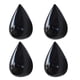 thumbnail image 1 of Injueey 4 piezas maximizan el espacio elegantes ganchos de gota de agua para decoración de paredes y organización de armarios Decoración del hogar negro L, 1 of 6