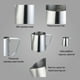thumbnail image 1 of Jarra de espuma de leche de acero inoxidable Medidas de café con leche Eccomum 350ml, 1 of 2