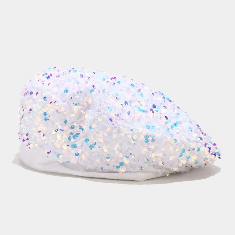 5463 Women Girls Sparkly Sequin Beret Glitter Stretch Vintage Hat Beanie Cap Women Girls Sparkly Sequin Beret Hat Fashion Fun Stretch  main image 2