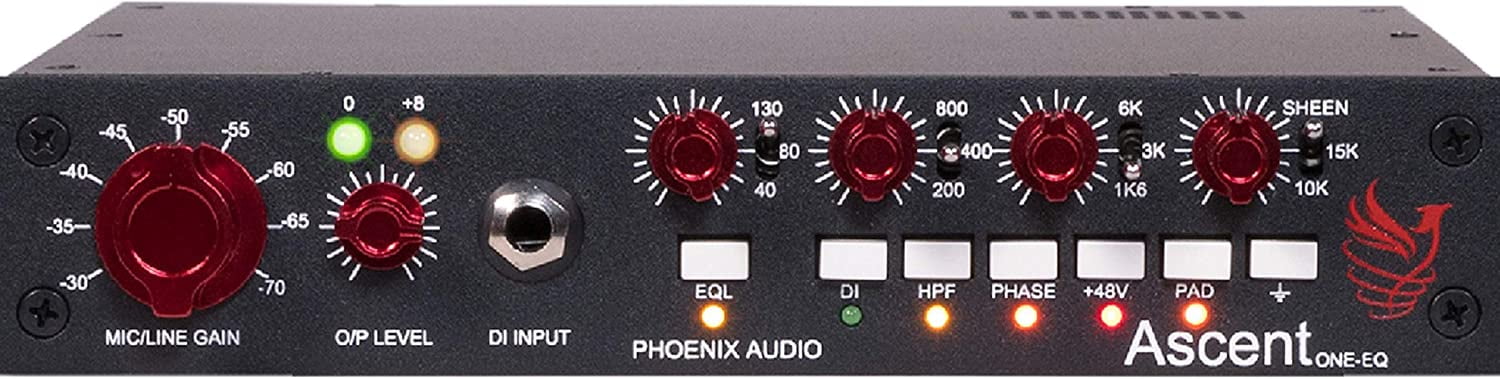 Phoenix Audio Ascent One EQ - Mono Class A Microphone Pre-Amplifier/DI/EQ