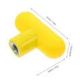 thumbnail image 2 of SHOWERORO 2Ud Manijas Para De Ejercicio Amarillas Con Ergonómico Y Perilla De Reemplazo, 2 of 7