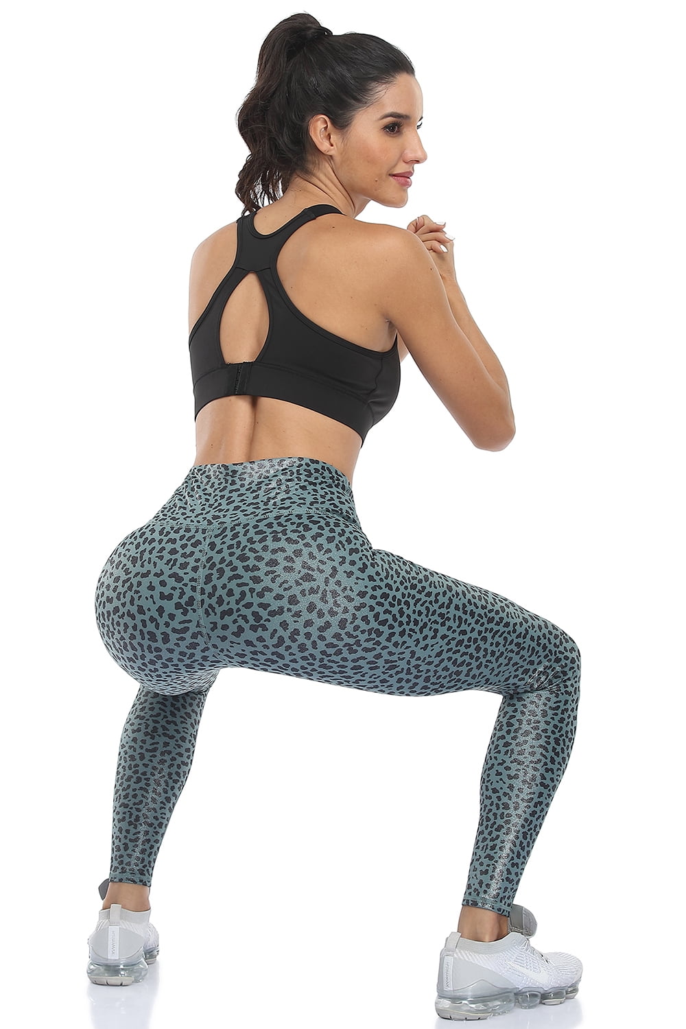 Women's Fleece Lined Yoga Pants Faux Leather Winter Warm Thermal Leggings