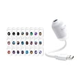 thumbnail image 2 of Star Projector Night Light with 24 Interchangeable Slides, USB Powered Flexible Mini Projector for Bedroom, Gaming Room, and Ceiling Decor,E, 2 of 6